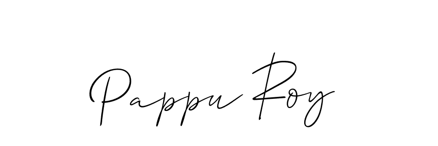 Create a beautiful signature design for name Pappu Roy. With this signature (Allison_Script) fonts, you can make a handwritten signature for free. Pappu Roy signature style 2 images and pictures png