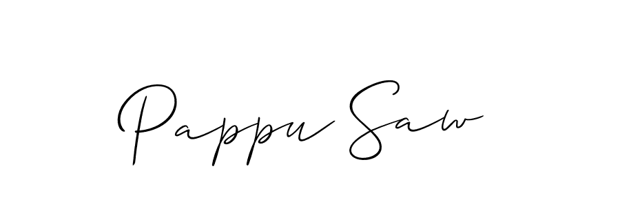 Make a beautiful signature design for name Pappu Saw. With this signature (Allison_Script) style, you can create a handwritten signature for free. Pappu Saw signature style 2 images and pictures png