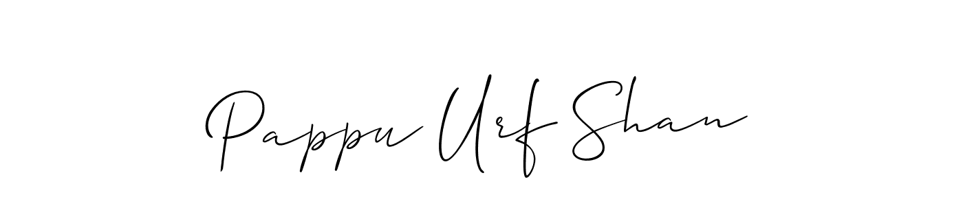 Check out images of Autograph of Pappu Urf Shan name. Actor Pappu Urf Shan Signature Style. Allison_Script is a professional sign style online. Pappu Urf Shan signature style 2 images and pictures png