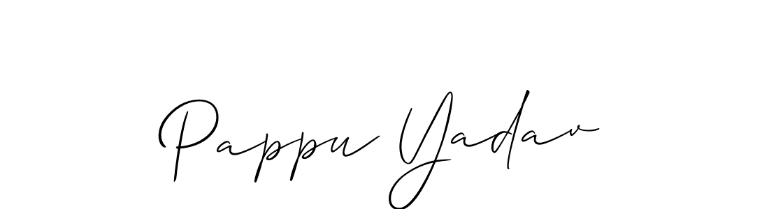 Allison_Script is a professional signature style that is perfect for those who want to add a touch of class to their signature. It is also a great choice for those who want to make their signature more unique. Get Pappu Yadav name to fancy signature for free. Pappu Yadav signature style 2 images and pictures png