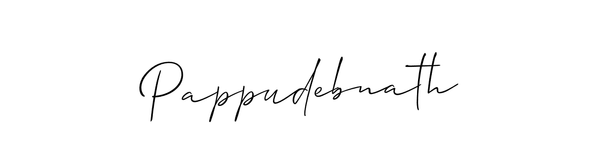 How to Draw Pappudebnath signature style? Allison_Script is a latest design signature styles for name Pappudebnath. Pappudebnath signature style 2 images and pictures png