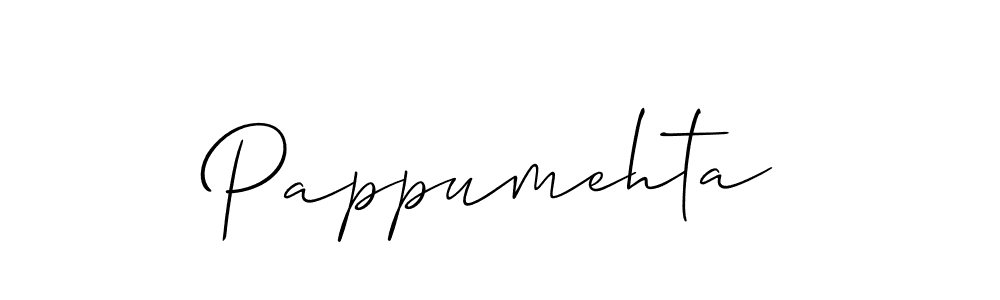 Make a beautiful signature design for name Pappumehta. With this signature (Allison_Script) style, you can create a handwritten signature for free. Pappumehta signature style 2 images and pictures png