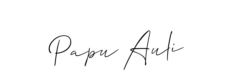 How to Draw Papu Auli signature style? Allison_Script is a latest design signature styles for name Papu Auli. Papu Auli signature style 2 images and pictures png