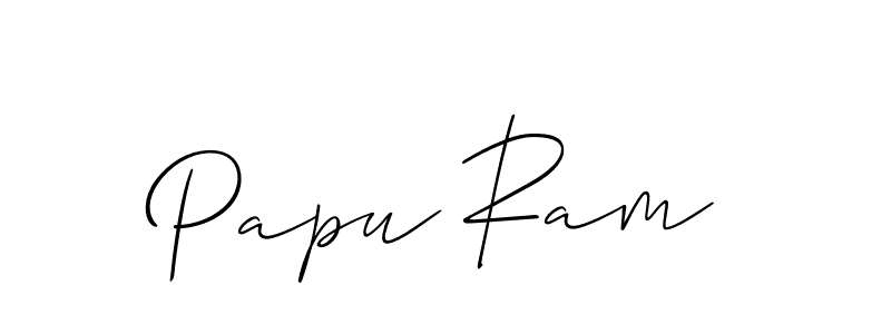 Once you've used our free online signature maker to create your best signature Allison_Script style, it's time to enjoy all of the benefits that Papu Ram name signing documents. Papu Ram signature style 2 images and pictures png