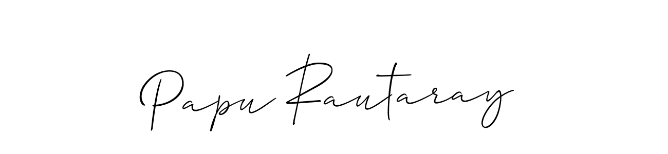 How to Draw Papu Rautaray signature style? Allison_Script is a latest design signature styles for name Papu Rautaray. Papu Rautaray signature style 2 images and pictures png