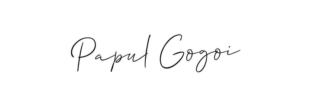 How to Draw Papul Gogoi signature style? Allison_Script is a latest design signature styles for name Papul Gogoi. Papul Gogoi signature style 2 images and pictures png