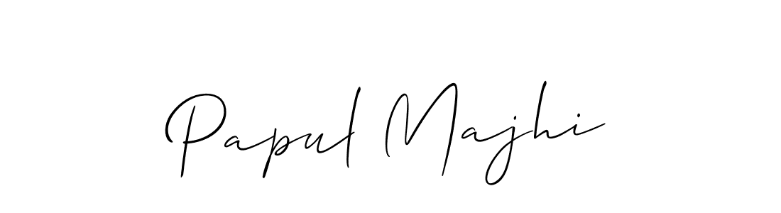 Also we have Papul Majhi name is the best signature style. Create professional handwritten signature collection using Allison_Script autograph style. Papul Majhi signature style 2 images and pictures png