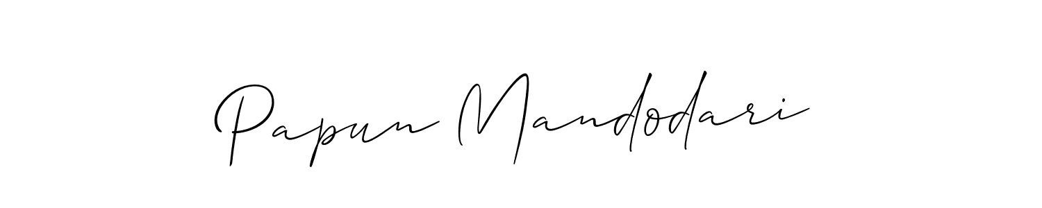 You can use this online signature creator to create a handwritten signature for the name Papun Mandodari. This is the best online autograph maker. Papun Mandodari signature style 2 images and pictures png