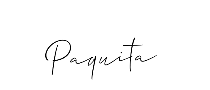 Also we have Paquita name is the best signature style. Create professional handwritten signature collection using Allison_Script autograph style. Paquita signature style 2 images and pictures png