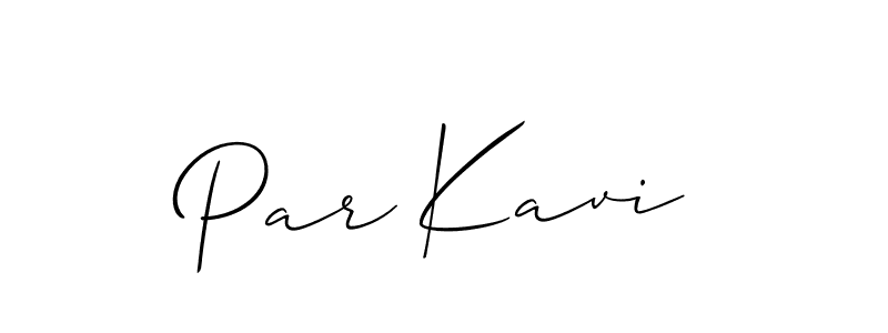 How to make Par Kavi name signature. Use Allison_Script style for creating short signs online. This is the latest handwritten sign. Par Kavi signature style 2 images and pictures png