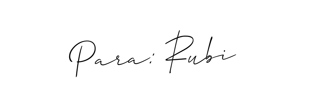 This is the best signature style for the Para: Rubi name. Also you like these signature font (Allison_Script). Mix name signature. Para: Rubi signature style 2 images and pictures png