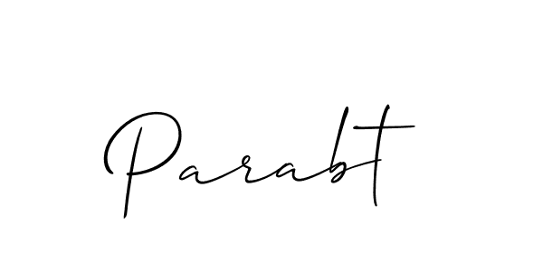 It looks lik you need a new signature style for name Parabt. Design unique handwritten (Allison_Script) signature with our free signature maker in just a few clicks. Parabt signature style 2 images and pictures png