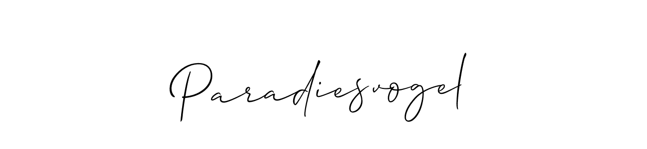 Paradiesvogel stylish signature style. Best Handwritten Sign (Allison_Script) for my name. Handwritten Signature Collection Ideas for my name Paradiesvogel. Paradiesvogel signature style 2 images and pictures png