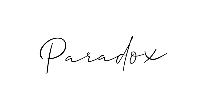 Paradox stylish signature style. Best Handwritten Sign (Allison_Script) for my name. Handwritten Signature Collection Ideas for my name Paradox. Paradox signature style 2 images and pictures png