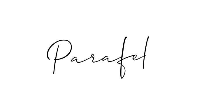 Also You can easily find your signature by using the search form. We will create Parafel name handwritten signature images for you free of cost using Allison_Script sign style. Parafel signature style 2 images and pictures png