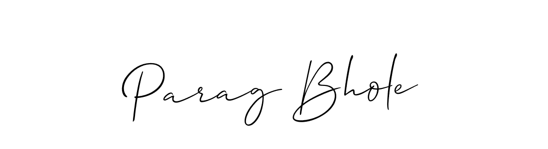 The best way (Allison_Script) to make a short signature is to pick only two or three words in your name. The name Parag Bhole include a total of six letters. For converting this name. Parag Bhole signature style 2 images and pictures png