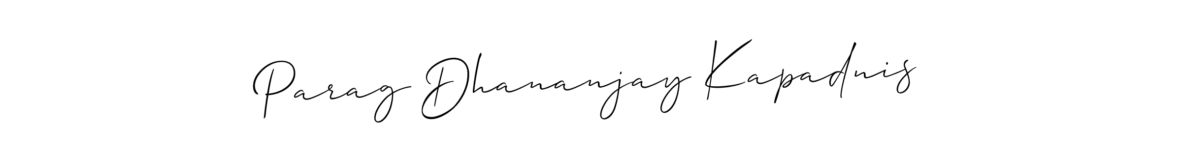 Also You can easily find your signature by using the search form. We will create Parag Dhananjay Kapadnis name handwritten signature images for you free of cost using Allison_Script sign style. Parag Dhananjay Kapadnis signature style 2 images and pictures png