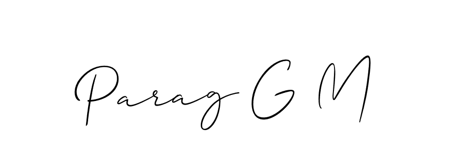 Here are the top 10 professional signature styles for the name Parag G M. These are the best autograph styles you can use for your name. Parag G M signature style 2 images and pictures png