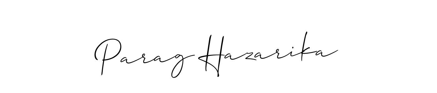 if you are searching for the best signature style for your name Parag Hazarika. so please give up your signature search. here we have designed multiple signature styles  using Allison_Script. Parag Hazarika signature style 2 images and pictures png