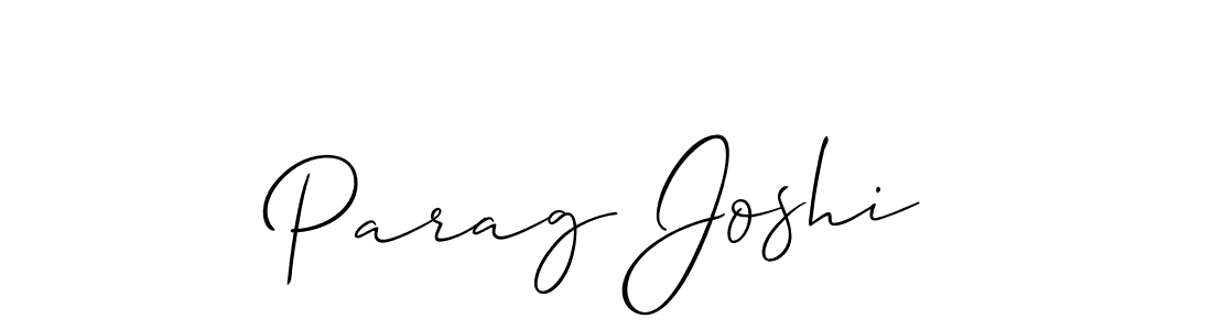 This is the best signature style for the Parag Joshi name. Also you like these signature font (Allison_Script). Mix name signature. Parag Joshi signature style 2 images and pictures png