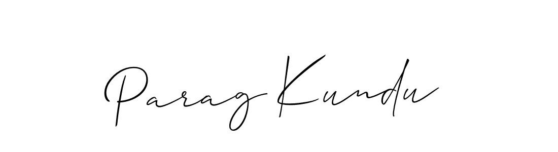 if you are searching for the best signature style for your name Parag Kundu. so please give up your signature search. here we have designed multiple signature styles  using Allison_Script. Parag Kundu signature style 2 images and pictures png