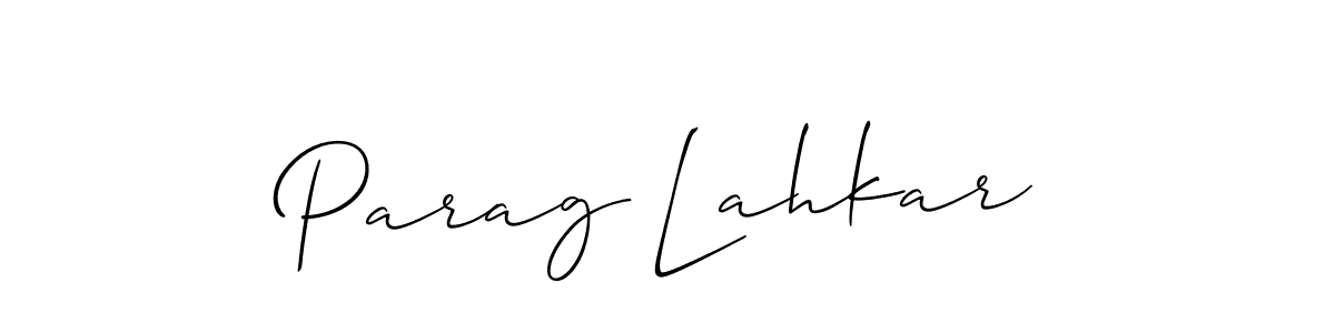 Make a short Parag Lahkar signature style. Manage your documents anywhere anytime using Allison_Script. Create and add eSignatures, submit forms, share and send files easily. Parag Lahkar signature style 2 images and pictures png