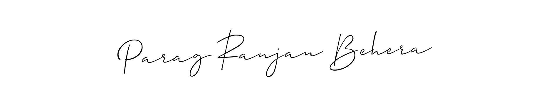 Make a beautiful signature design for name Parag Ranjan Behera. With this signature (Allison_Script) style, you can create a handwritten signature for free. Parag Ranjan Behera signature style 2 images and pictures png