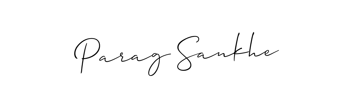 Once you've used our free online signature maker to create your best signature Allison_Script style, it's time to enjoy all of the benefits that Parag Sankhe name signing documents. Parag Sankhe signature style 2 images and pictures png