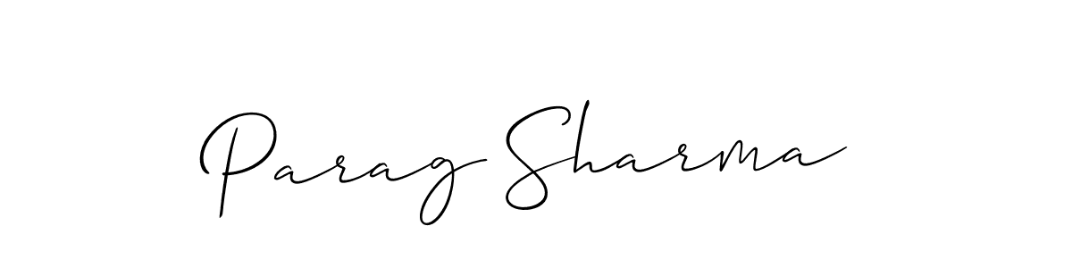 Once you've used our free online signature maker to create your best signature Allison_Script style, it's time to enjoy all of the benefits that Parag Sharma name signing documents. Parag Sharma signature style 2 images and pictures png