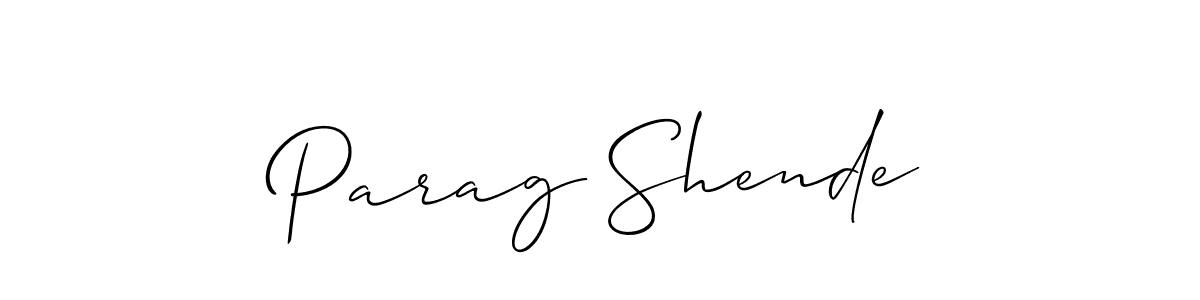Make a beautiful signature design for name Parag Shende. Use this online signature maker to create a handwritten signature for free. Parag Shende signature style 2 images and pictures png