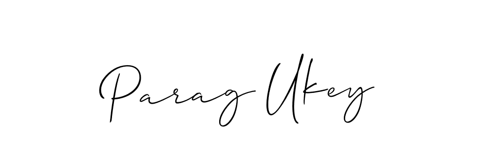 if you are searching for the best signature style for your name Parag Ukey. so please give up your signature search. here we have designed multiple signature styles  using Allison_Script. Parag Ukey signature style 2 images and pictures png