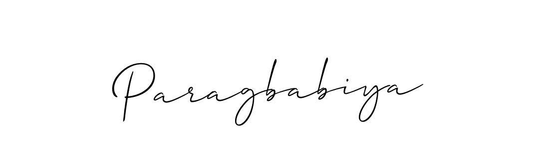 Paragbabiya stylish signature style. Best Handwritten Sign (Allison_Script) for my name. Handwritten Signature Collection Ideas for my name Paragbabiya. Paragbabiya signature style 2 images and pictures png