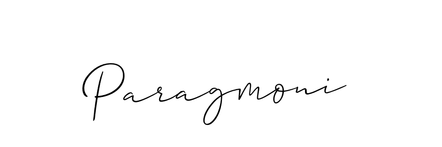 Create a beautiful signature design for name Paragmoni. With this signature (Allison_Script) fonts, you can make a handwritten signature for free. Paragmoni signature style 2 images and pictures png