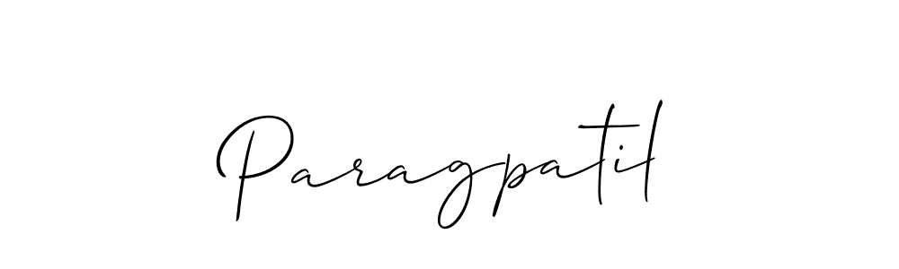 It looks lik you need a new signature style for name Paragpatil. Design unique handwritten (Allison_Script) signature with our free signature maker in just a few clicks. Paragpatil signature style 2 images and pictures png