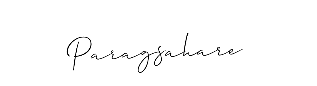 Similarly Allison_Script is the best handwritten signature design. Signature creator online .You can use it as an online autograph creator for name Paragsahare. Paragsahare signature style 2 images and pictures png