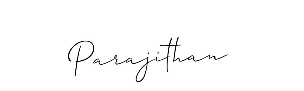 Similarly Allison_Script is the best handwritten signature design. Signature creator online .You can use it as an online autograph creator for name Parajithan. Parajithan signature style 2 images and pictures png