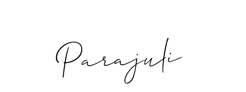 Also You can easily find your signature by using the search form. We will create Parajuli name handwritten signature images for you free of cost using Allison_Script sign style. Parajuli signature style 2 images and pictures png