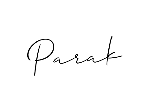 You should practise on your own different ways (Allison_Script) to write your name (Parak) in signature. don't let someone else do it for you. Parak signature style 2 images and pictures png