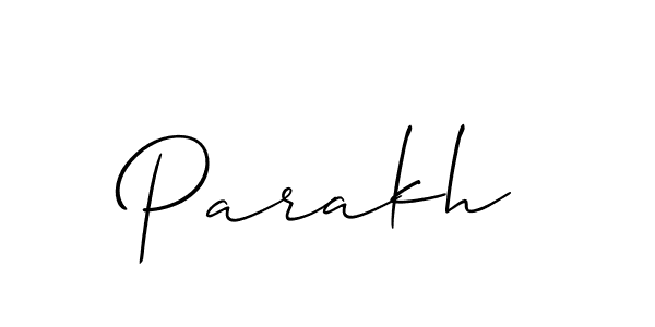 You should practise on your own different ways (Allison_Script) to write your name (Parakh) in signature. don't let someone else do it for you. Parakh signature style 2 images and pictures png