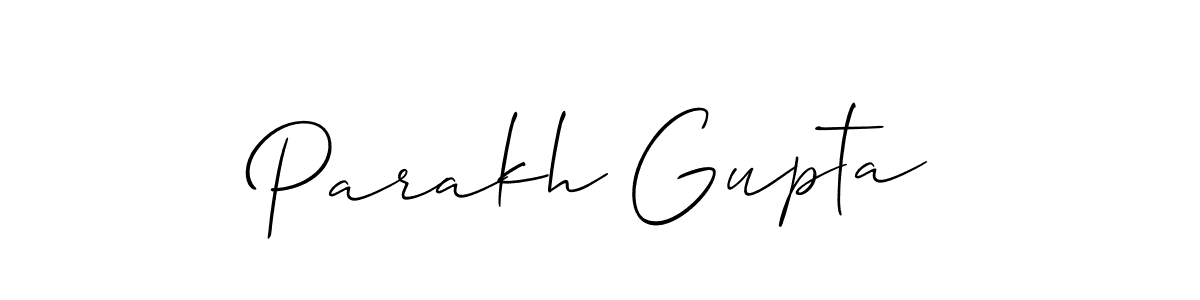 if you are searching for the best signature style for your name Parakh Gupta. so please give up your signature search. here we have designed multiple signature styles  using Allison_Script. Parakh Gupta signature style 2 images and pictures png