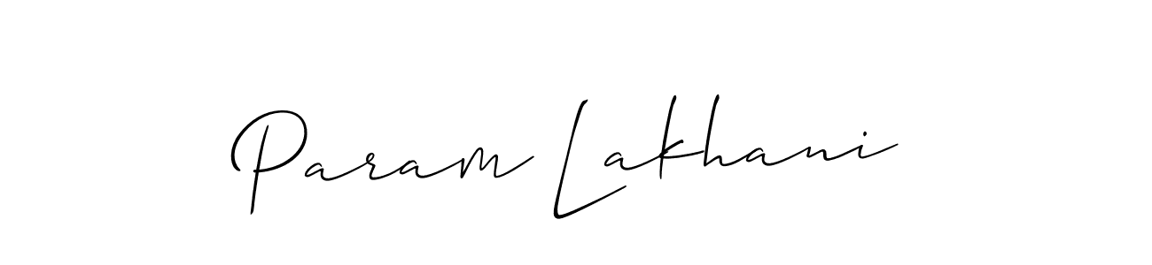 See photos of Param Lakhani official signature by Spectra . Check more albums & portfolios. Read reviews & check more about Allison_Script font. Param Lakhani signature style 2 images and pictures png