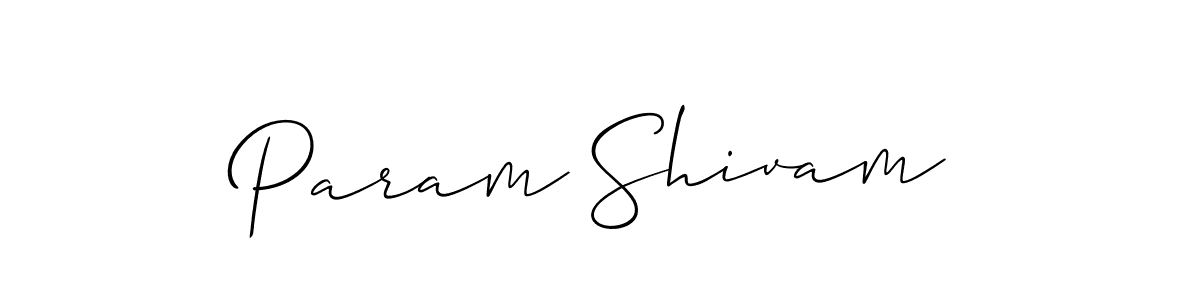 Once you've used our free online signature maker to create your best signature Allison_Script style, it's time to enjoy all of the benefits that Param Shivam name signing documents. Param Shivam signature style 2 images and pictures png