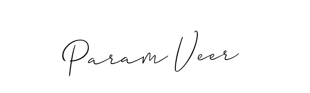 How to Draw Param Veer signature style? Allison_Script is a latest design signature styles for name Param Veer. Param Veer signature style 2 images and pictures png