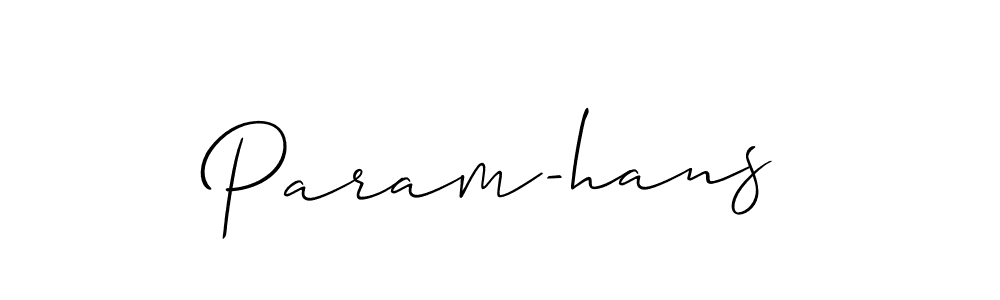 How to make Param-hans name signature. Use Allison_Script style for creating short signs online. This is the latest handwritten sign. Param-hans signature style 2 images and pictures png