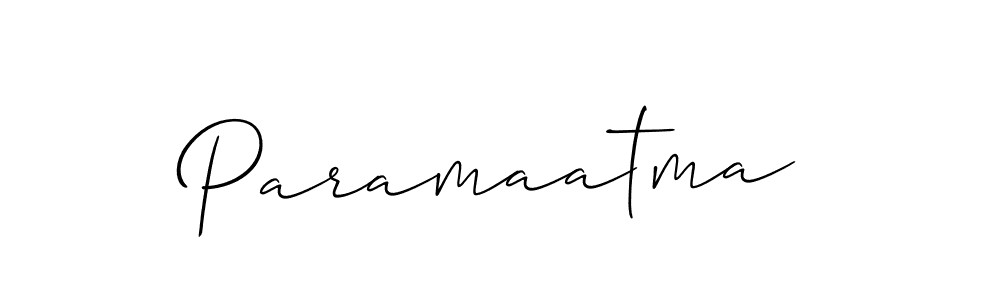 Paramaatma stylish signature style. Best Handwritten Sign (Allison_Script) for my name. Handwritten Signature Collection Ideas for my name Paramaatma. Paramaatma signature style 2 images and pictures png