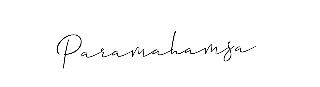 Also we have Paramahamsa name is the best signature style. Create professional handwritten signature collection using Allison_Script autograph style. Paramahamsa signature style 2 images and pictures png