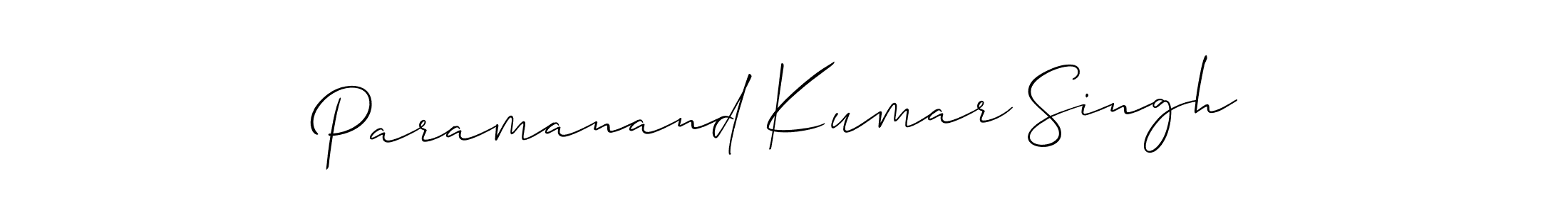 Create a beautiful signature design for name Paramanand Kumar Singh. With this signature (Allison_Script) fonts, you can make a handwritten signature for free. Paramanand Kumar Singh signature style 2 images and pictures png