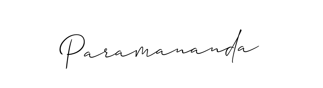 It looks lik you need a new signature style for name Paramananda. Design unique handwritten (Allison_Script) signature with our free signature maker in just a few clicks. Paramananda signature style 2 images and pictures png