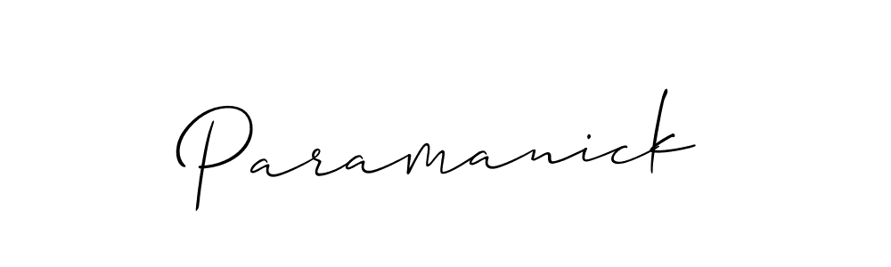 You should practise on your own different ways (Allison_Script) to write your name (Paramanick) in signature. don't let someone else do it for you. Paramanick signature style 2 images and pictures png