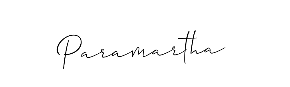 Use a signature maker to create a handwritten signature online. With this signature software, you can design (Allison_Script) your own signature for name Paramartha. Paramartha signature style 2 images and pictures png